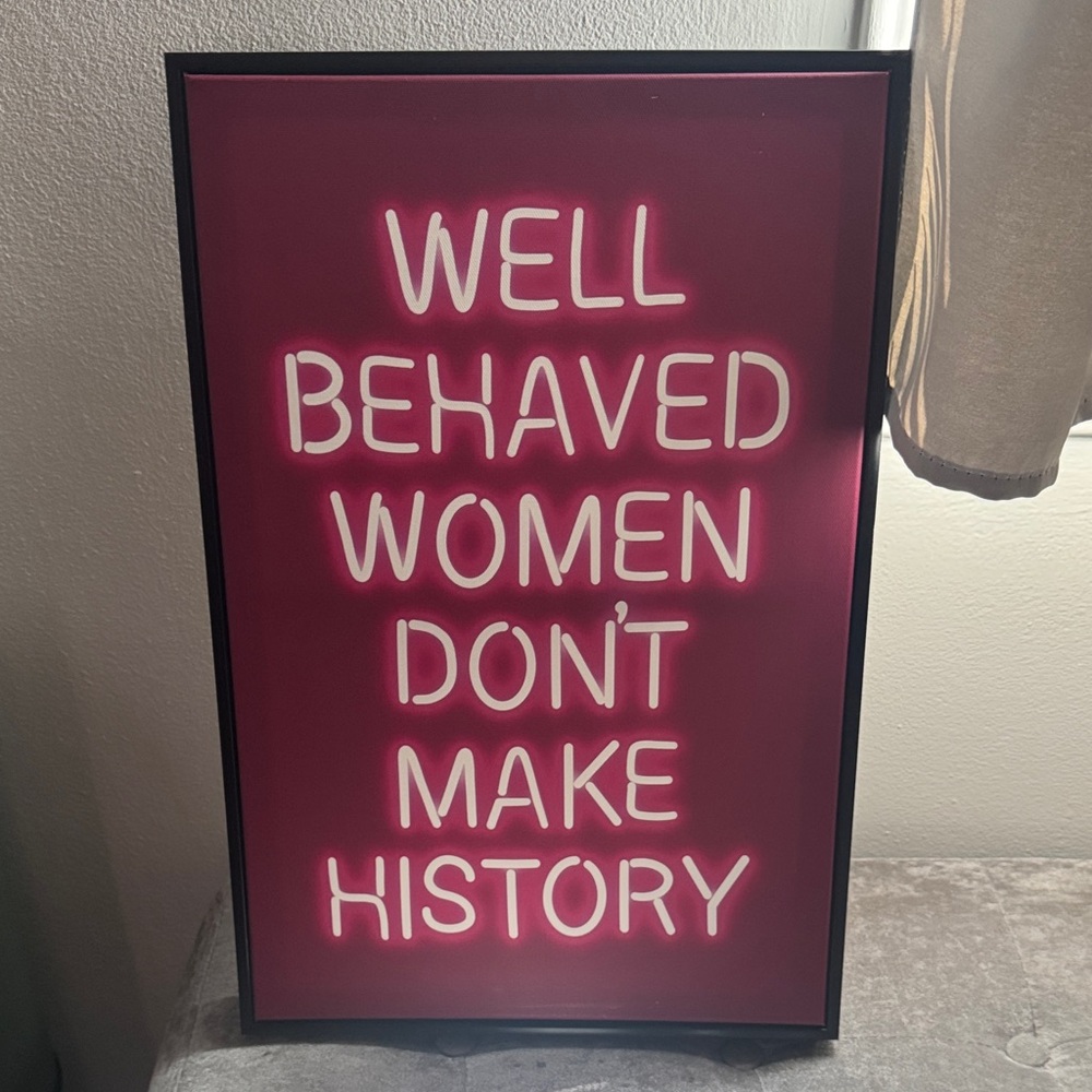 Pink Neon Sign Wall Art